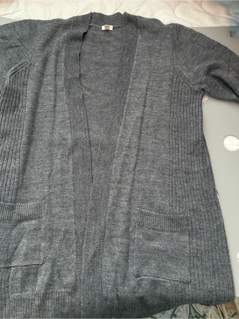 J. Crew Wool-alpaca Blend Open-front Long Cardigan